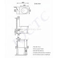 Randlose Australien Standard Wasserzeichen Toilette Heißer Verkauf